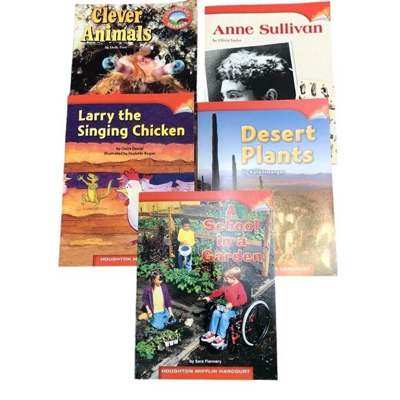 Houghton Mifflin Leveled Readers Lot of 25 Books Grades 1 to 5 EUC Homeschool - Picture 2 of 6